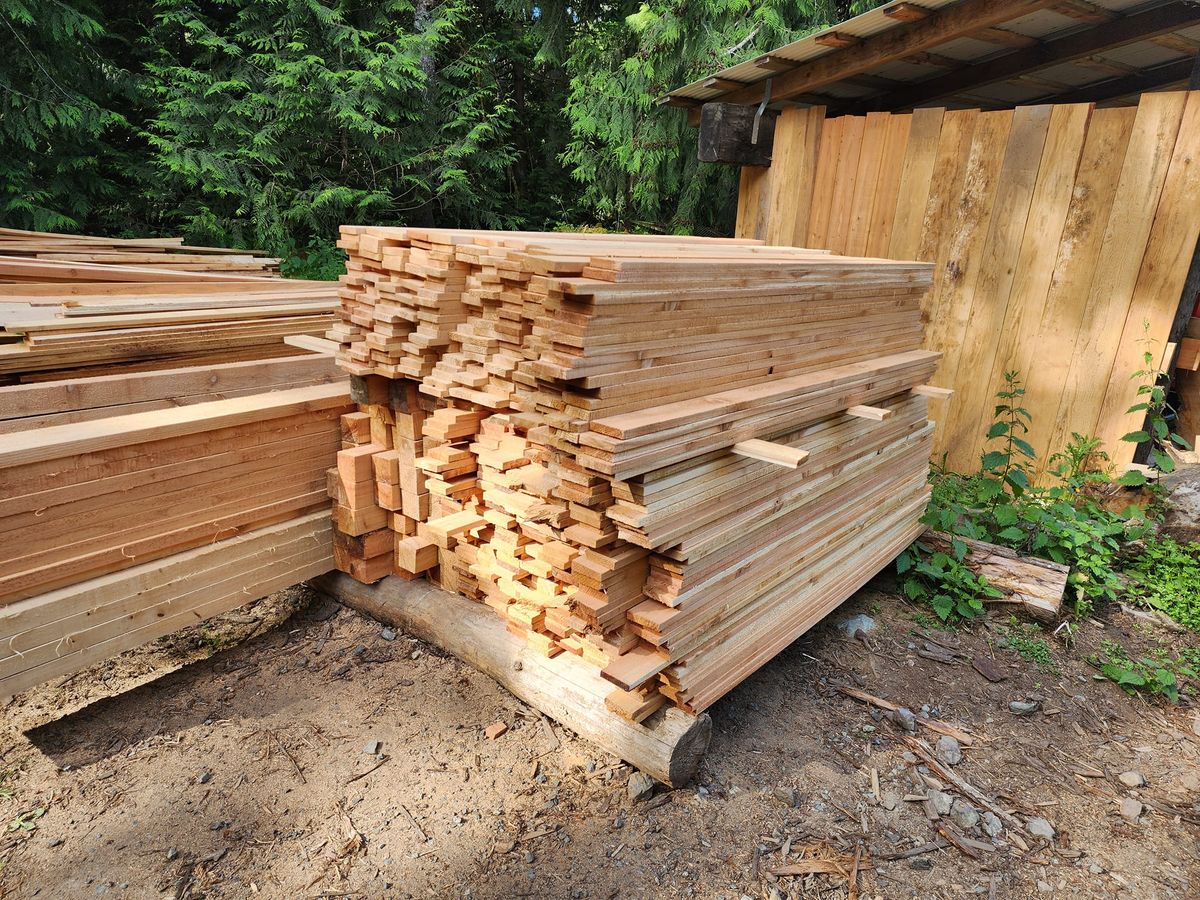 Fence Boards for The Baskins Sawmill in Port Angeles,  WA