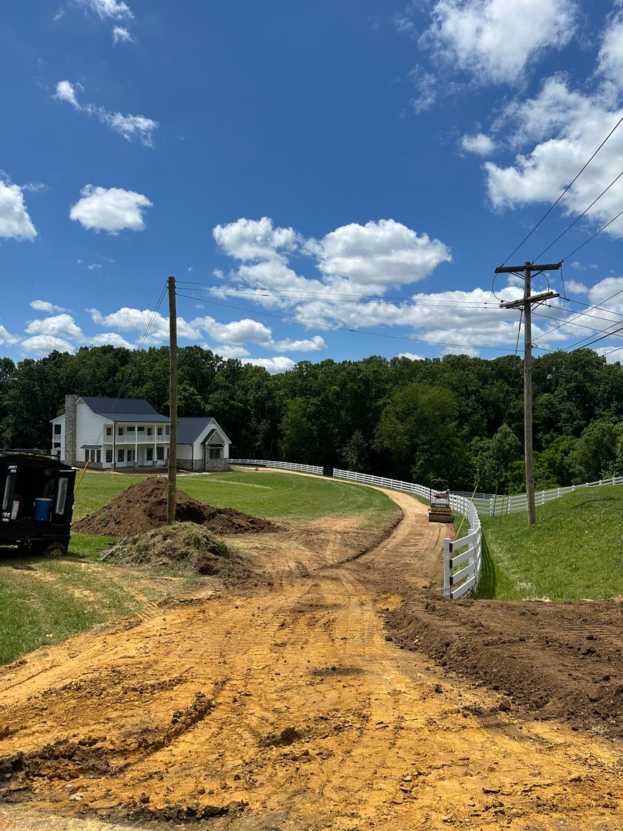 Grading for James R Carter Paving in Roanoke, VA