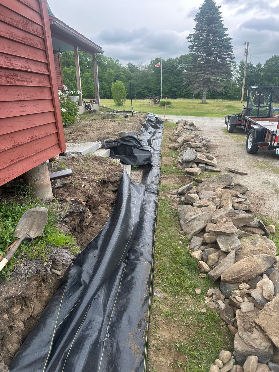 Retaining Wall Construction for CWB Lawn Care & Landscaping in Franklin County, ME
