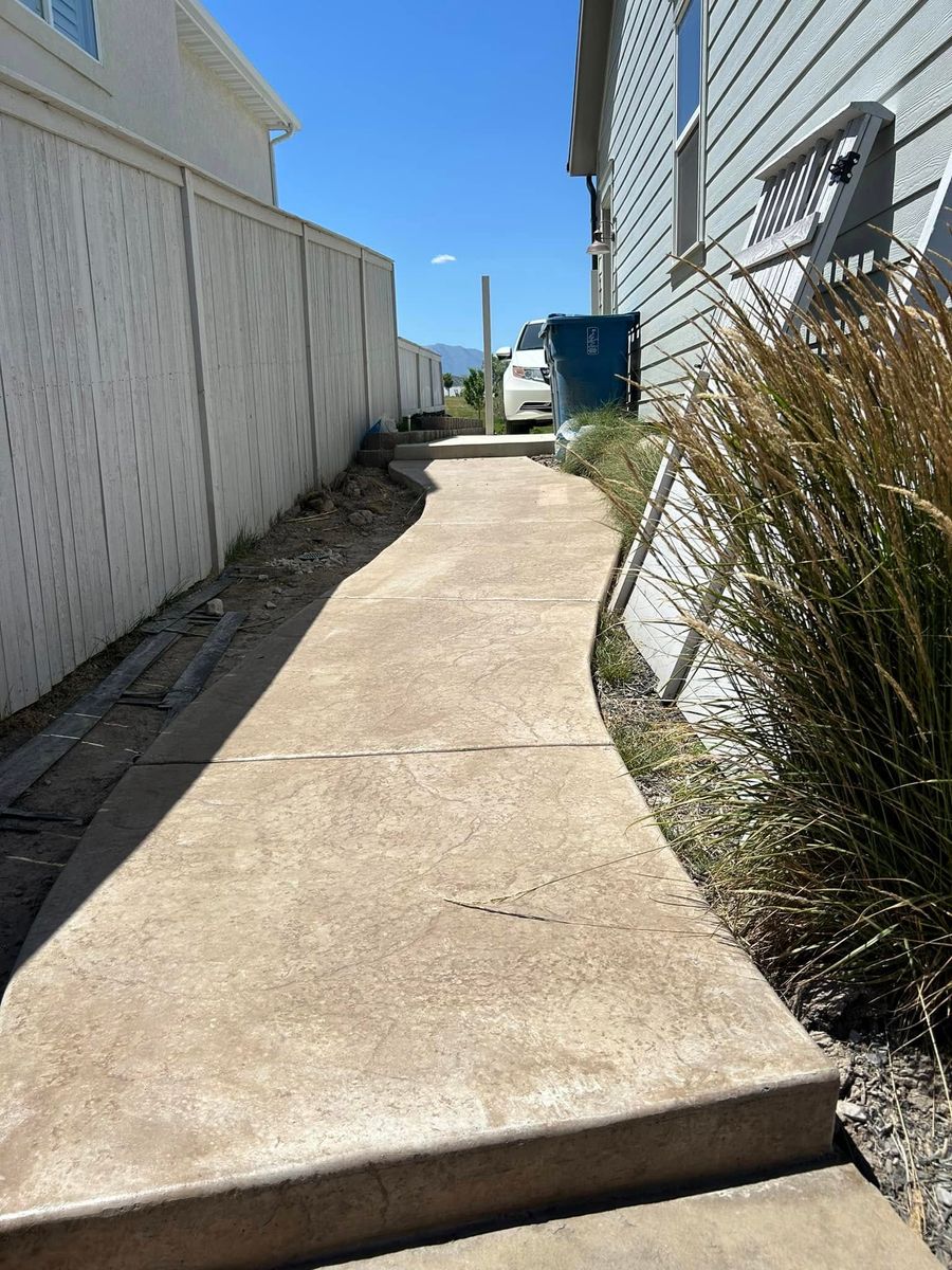 Stamp Concrete for Hifo Construction in Spanish Fork, UT