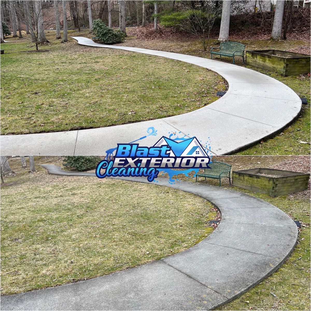 Driveway and Sidewalk Cleaning for Blast Exterior Cleaning in  Hendersonville, NC