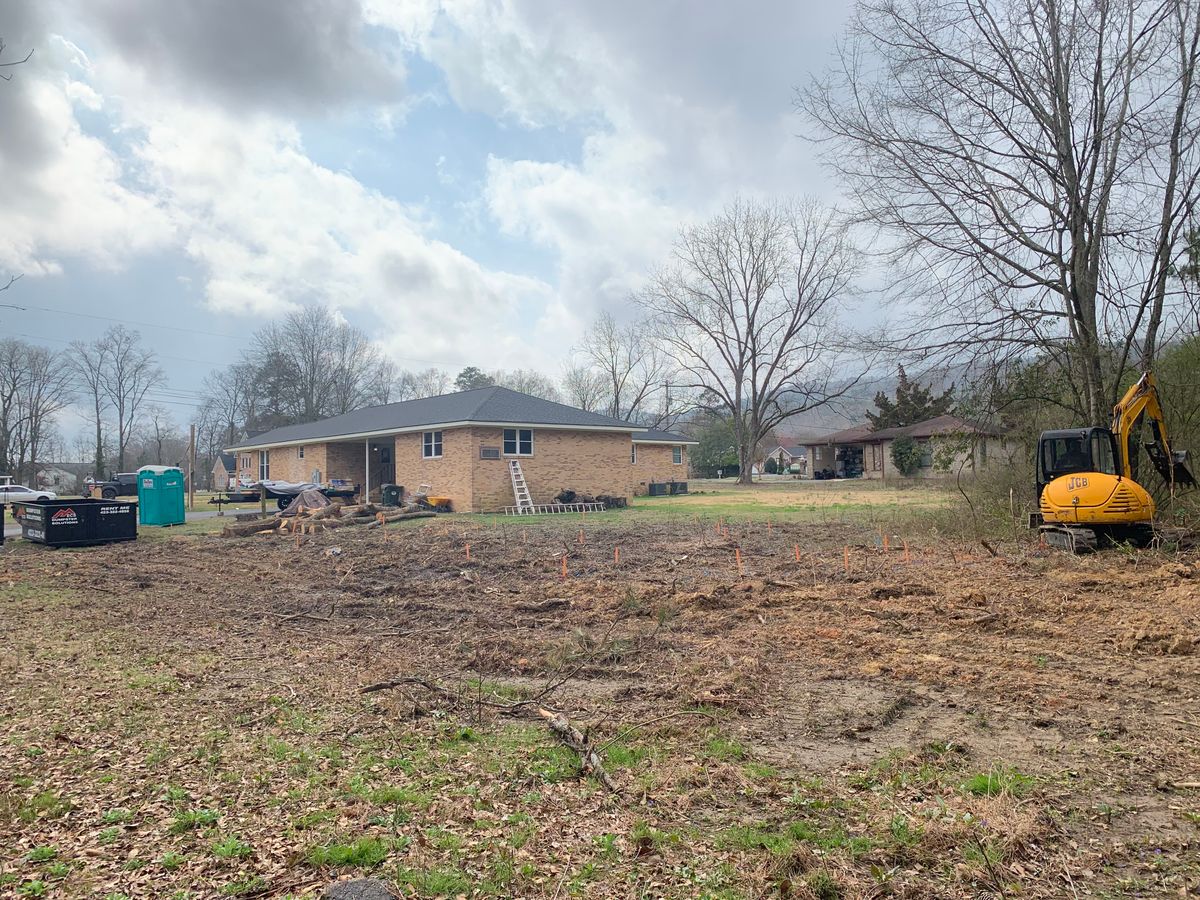 Site Preparation for J.P Landscaping and Excavation in Chattanooga, TN