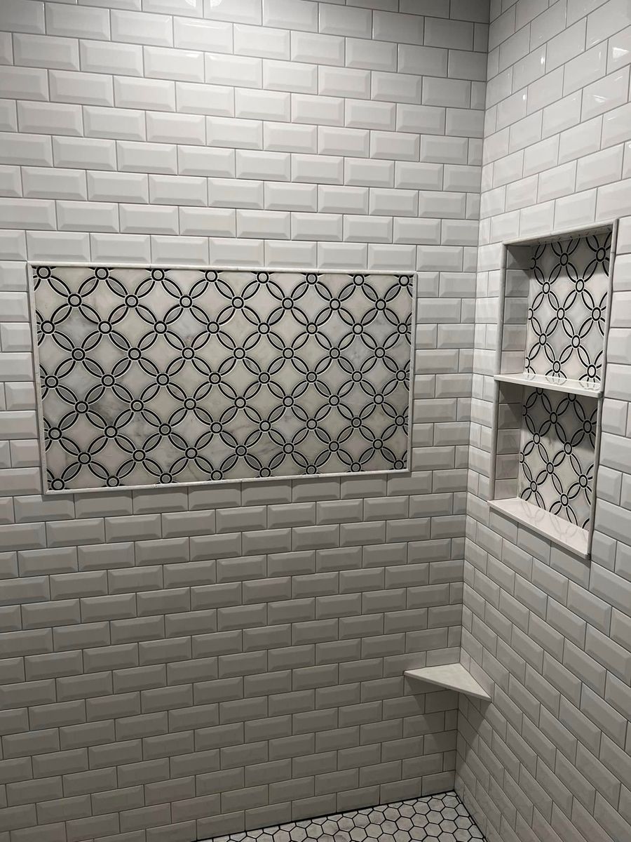 Bathroom Tiling for Tom’s Custom Tile LLC in Howell, MI