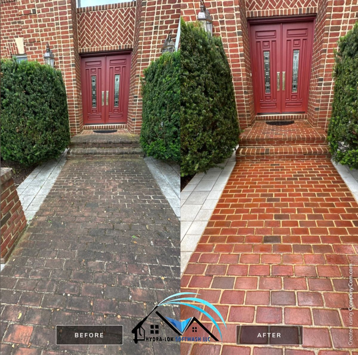 Driveway and Sidewalk Cleaning for Hydra-Lok Softwash LLC in Maryland, MD