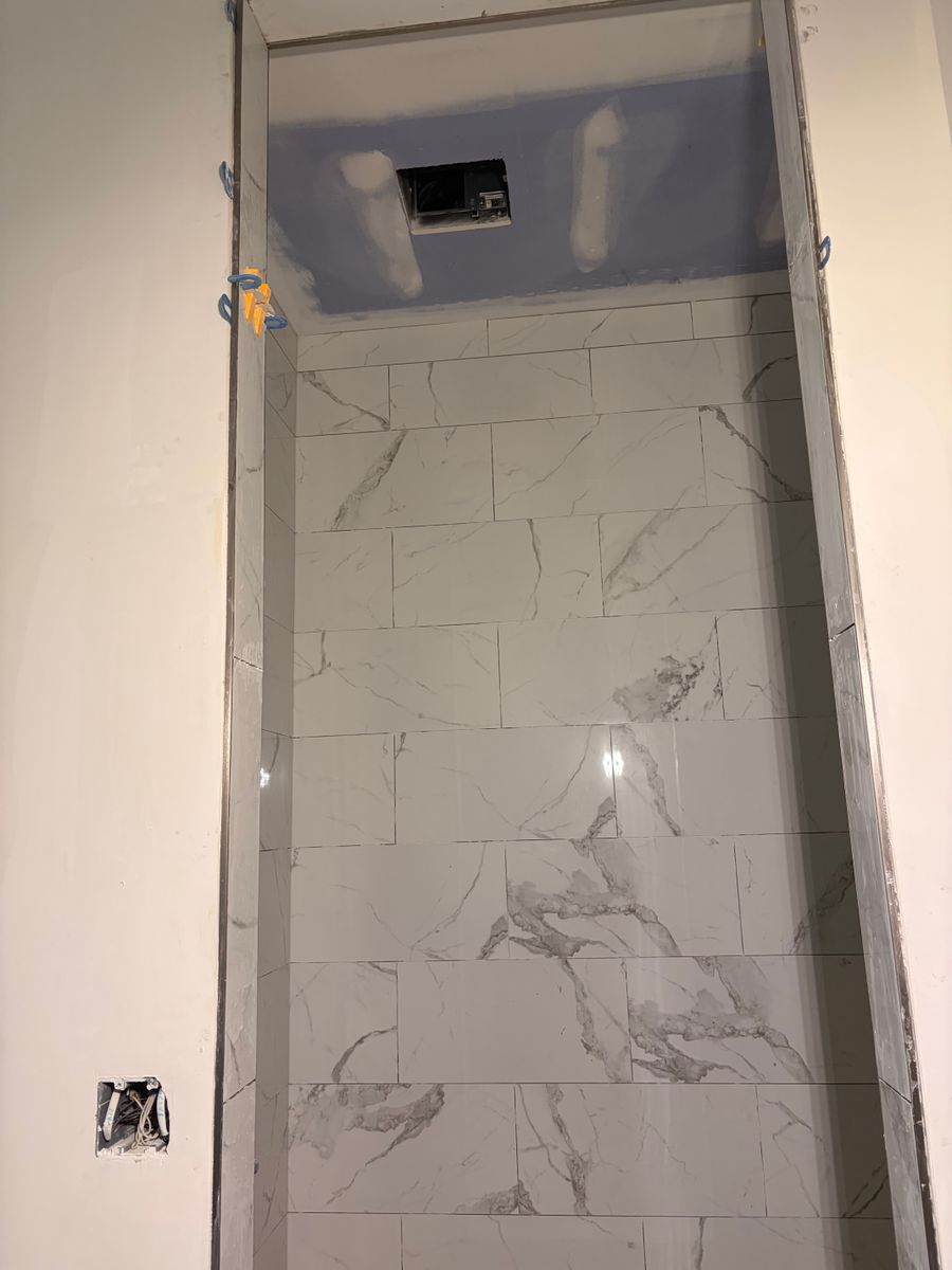 Shower Tiling for A-Otay Constructs Etc. in Lawrence County, TN