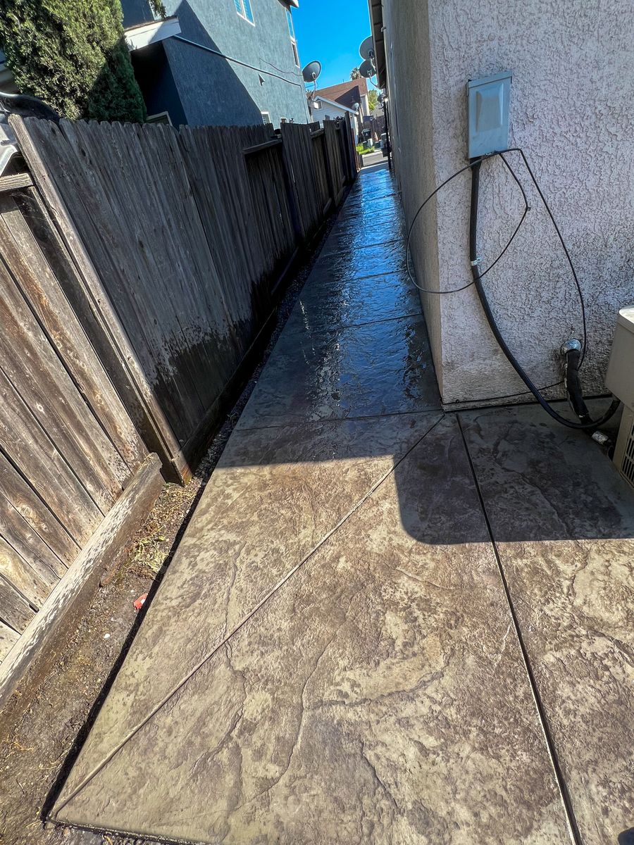 Stamped Concrete Installation for PREMIER CONCRETE CREATIONS in Stockton, CA