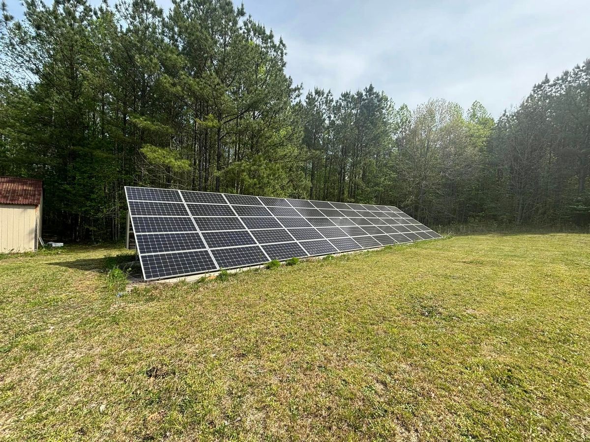 Solar System for Hometown Electrical Services in Louisburg, NC