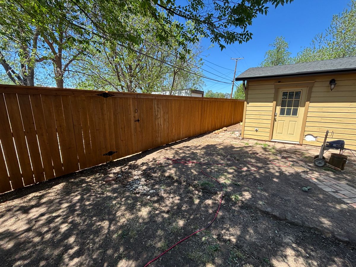 Fence Installation for Straight Edge Siding, Fencing & Decks in Pampa, TX