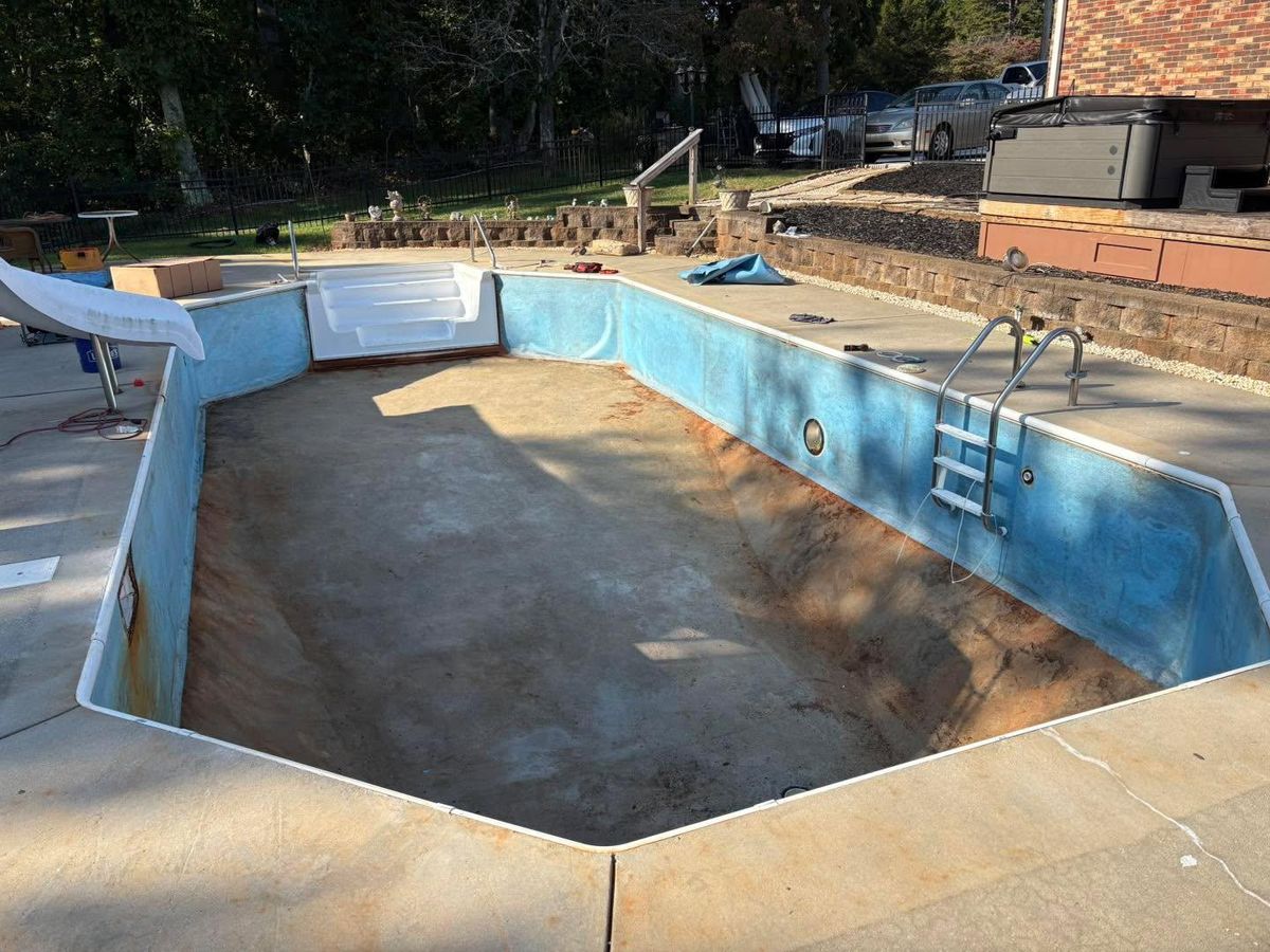 Remodel / Fill In deep End / Steps for Passmore Construction LLC in Dallas, NC