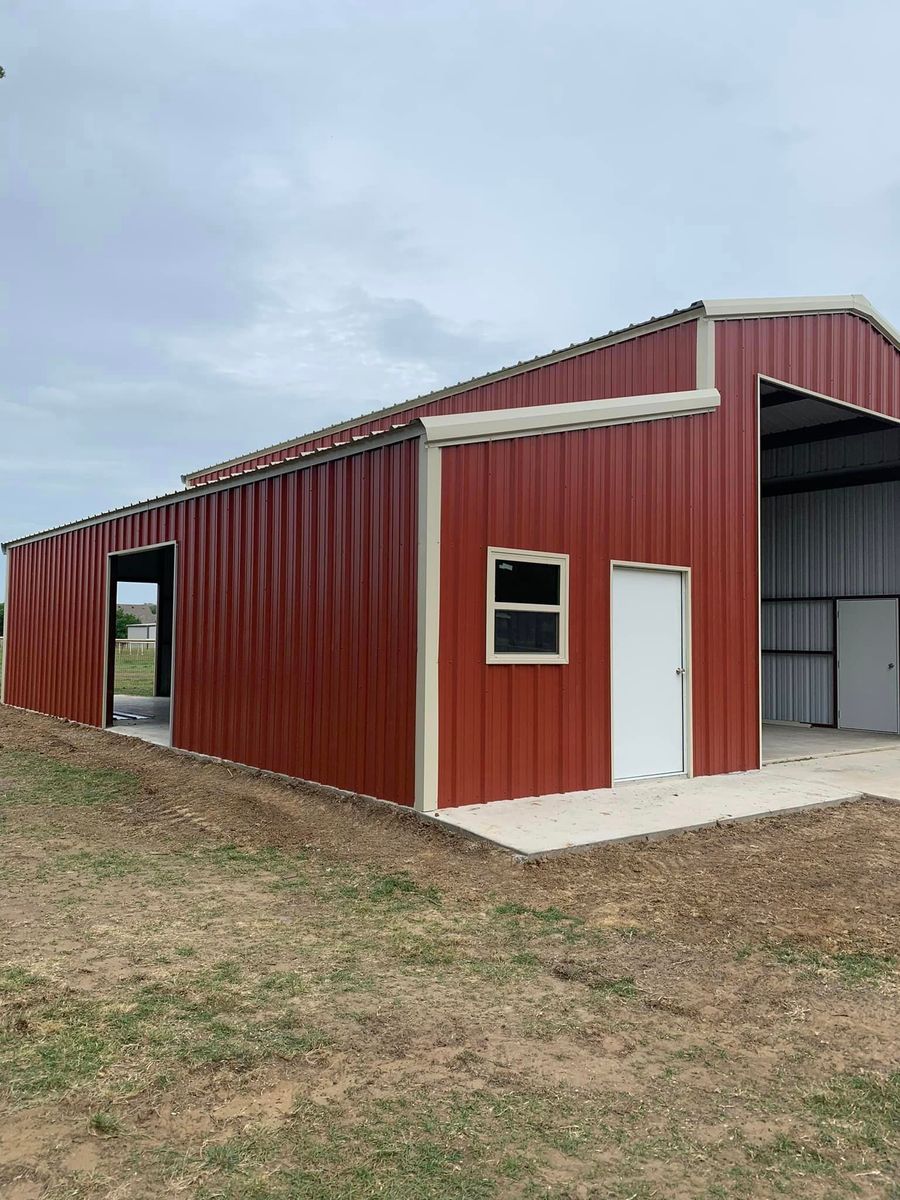 Metal Building Construction for Leatherneck Welding, LLC in Gainesville, TX