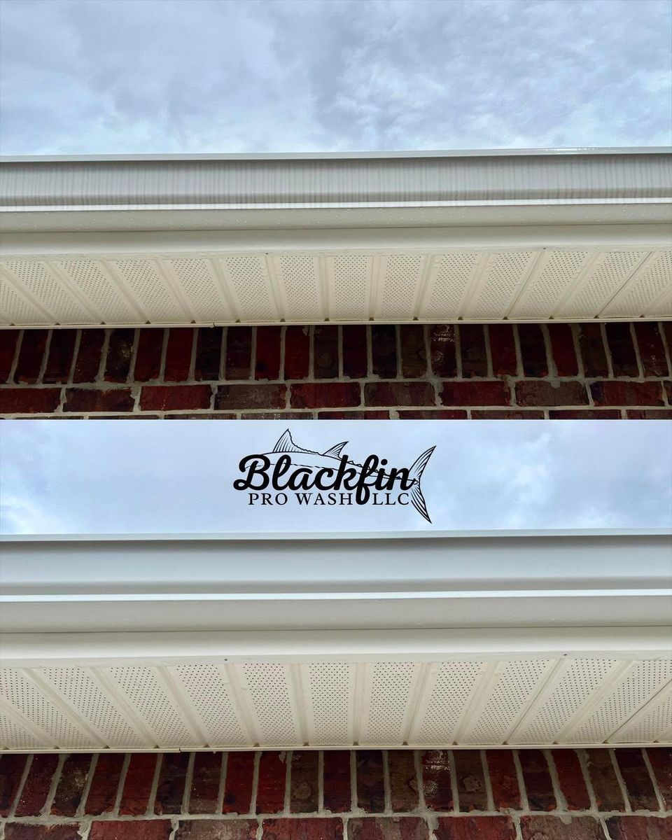 Gutter Brightening for Blackfin Pro Wash LLC in Houma, LA