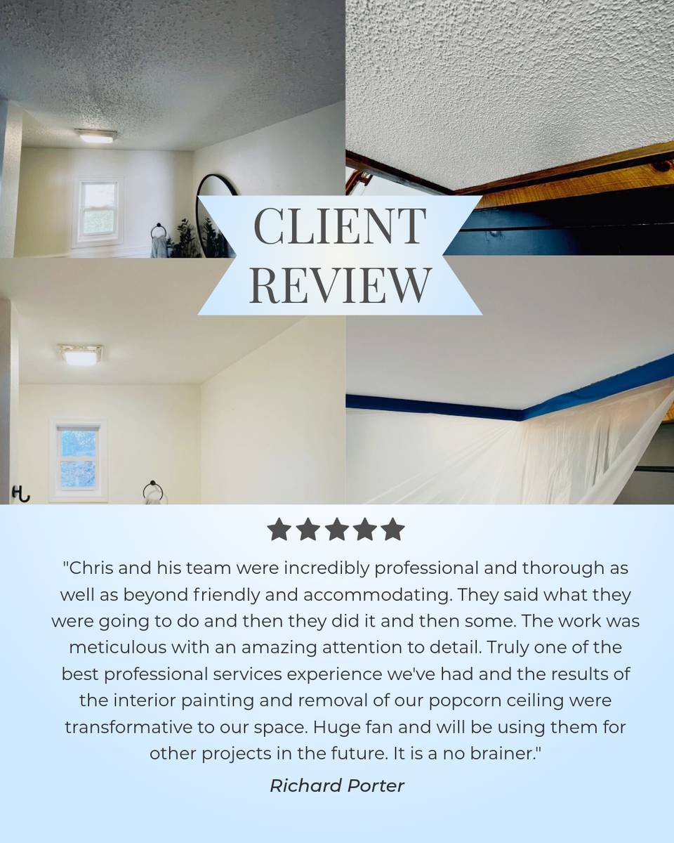 Wallpaper & Popcorn Removal for Mr. Mole's Painting in Bemidji, MN