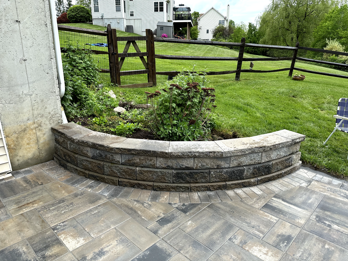 Hardscaping installation for NK Landscaping LLC in Dutchess County, NY