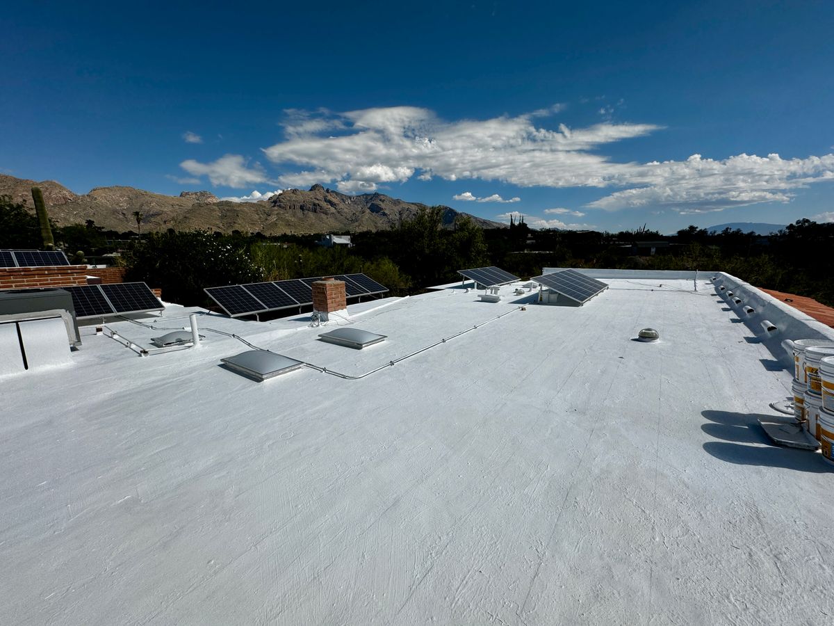 Roof Coating for Eco Form Construction in Tucson, AZ