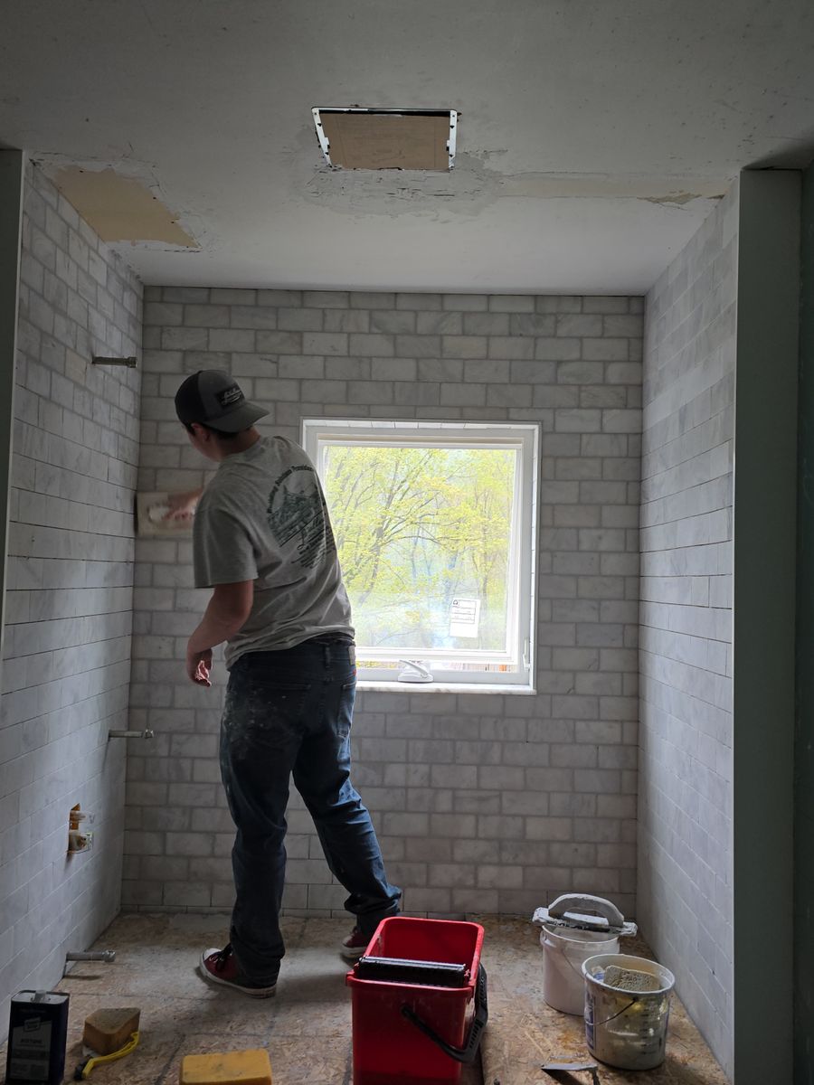 Bathroom Renovation for AA Family Construction in Lebanon, NH