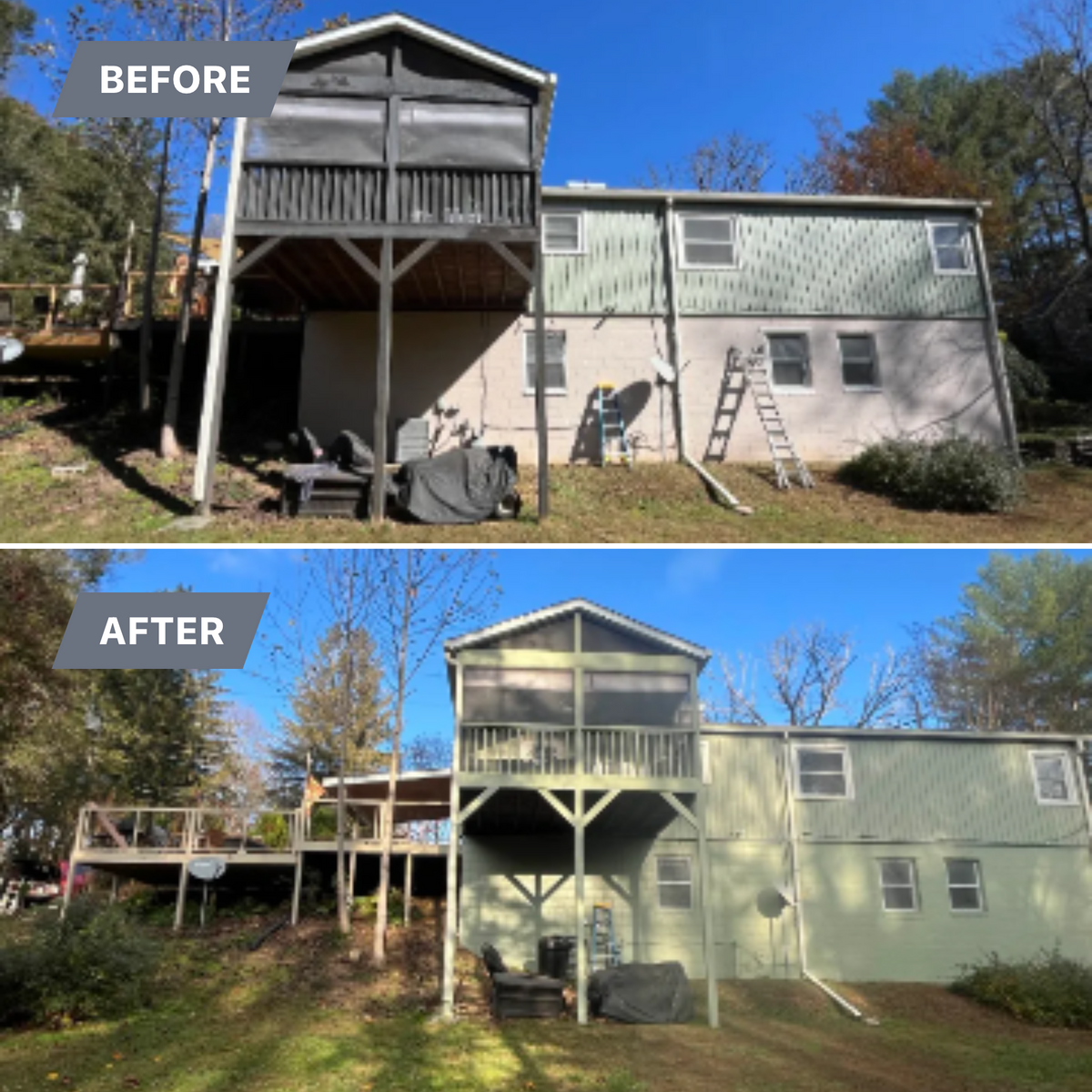 Exterior Painting for Y&S Painting in Asheville, NC