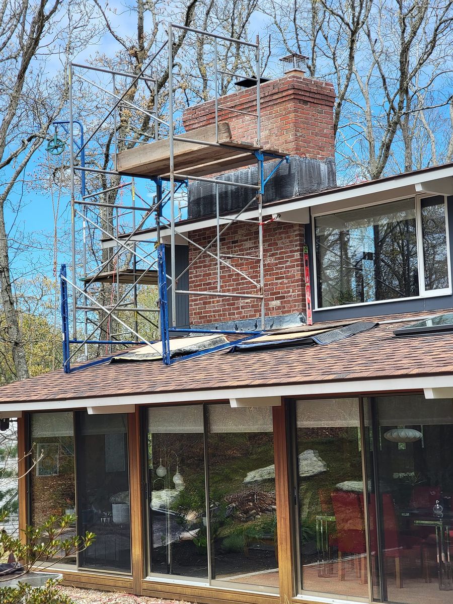 Chimner Rebuild for GPG Masonry in Sandwich, MA