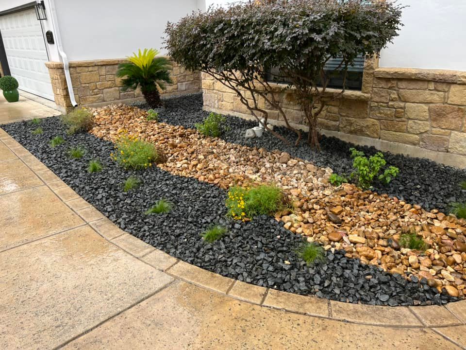 Mulch Installation for DR Landscape in San Antonio, TX