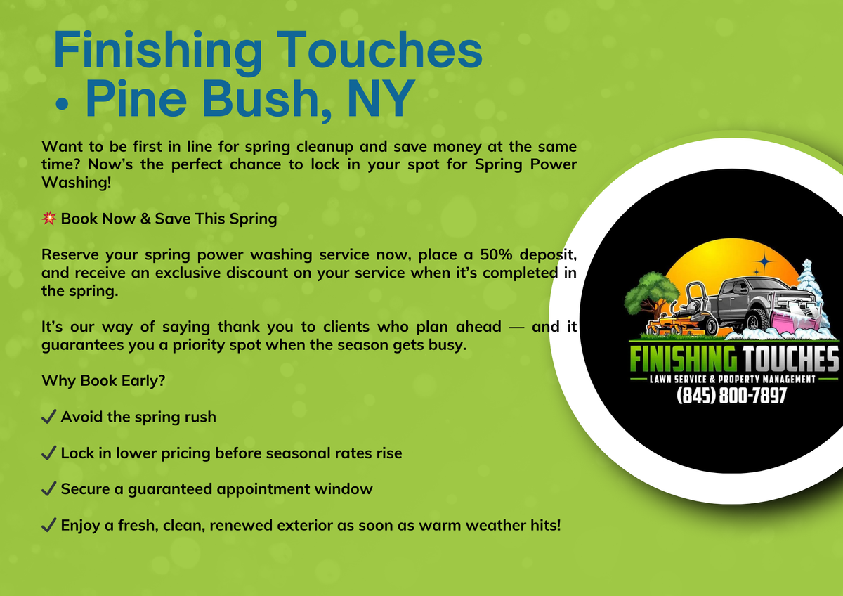 Lawn Care and Landscaping for Finishing Touches in Pine Bush, NY