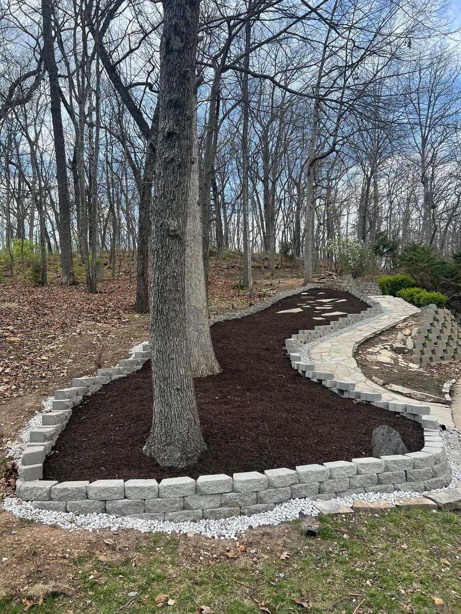 Mulch Installation for Green Sweep Lawn and Landscape in Eureka, MO