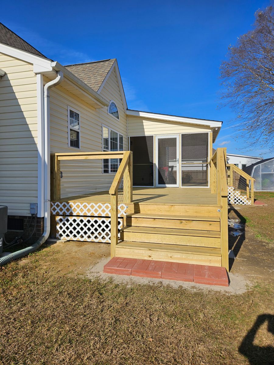 Deck & Patio Installation for Ruben R construction LLC in Mount Olive, NC