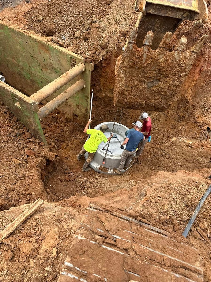 Septic Tank Installation for Justin Jacques LLC/ DBA. Double J Excavation in Nashville, AR