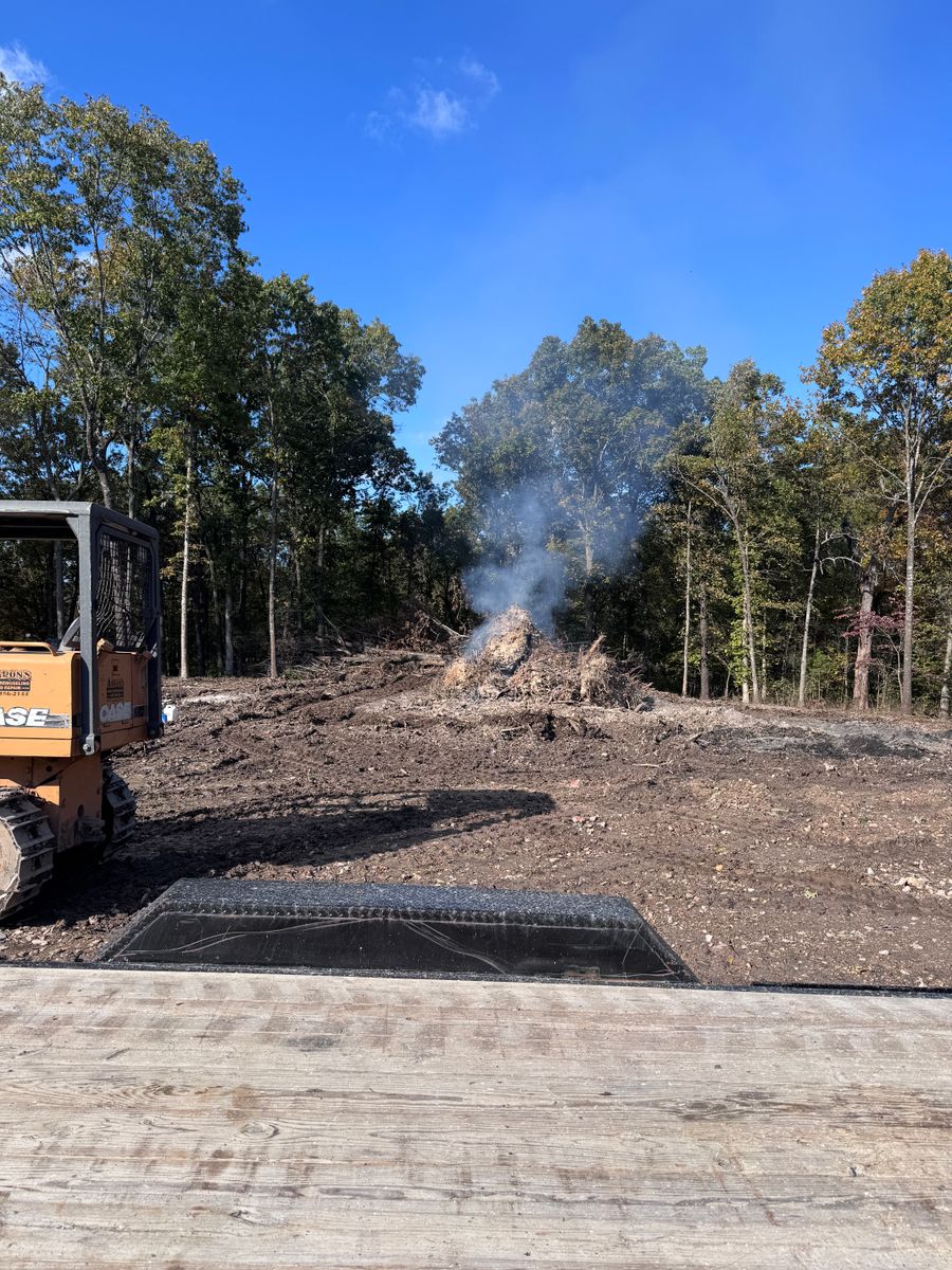 Land Clearing for Aaron’s Home Remodeling & Repair LLC in Pineville, MO