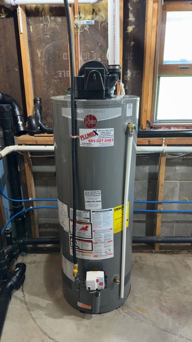 Water Heater Services for PLUMBX in Inver Grove Heights, MN