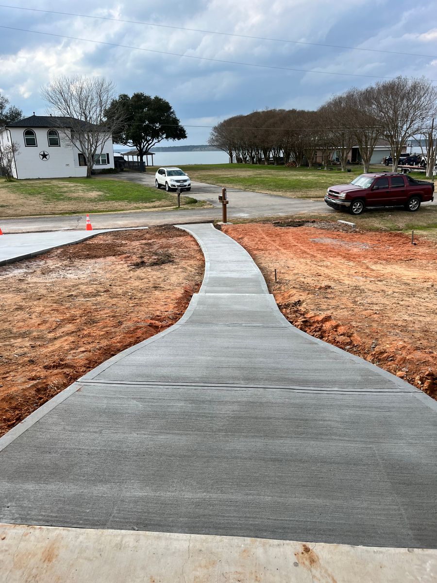 Walkways for BigTex Concrete Construction in Houston, TX
