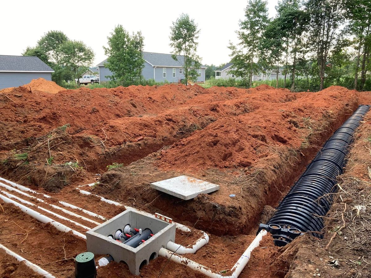 Septic Tank Installation for Williams Excavating in Statesville, NC
