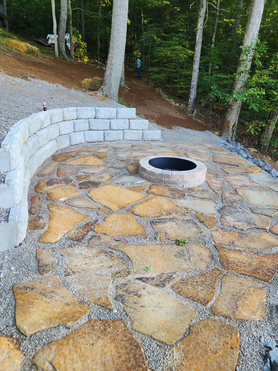 Retaining walls for Williams Lawn and Land in Sharps Chapel, TN