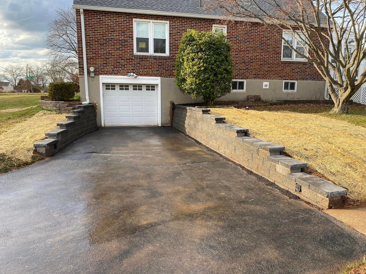 Retaining Wall Construction for Markey Masonry LLC in Phoenixville, PA