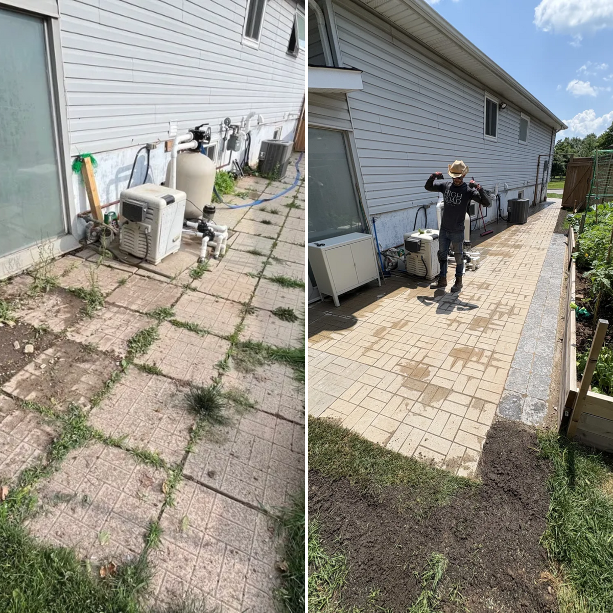 Interlock Repair & Re-Leveling for Pure Pavers Restoration in Burlington, ON