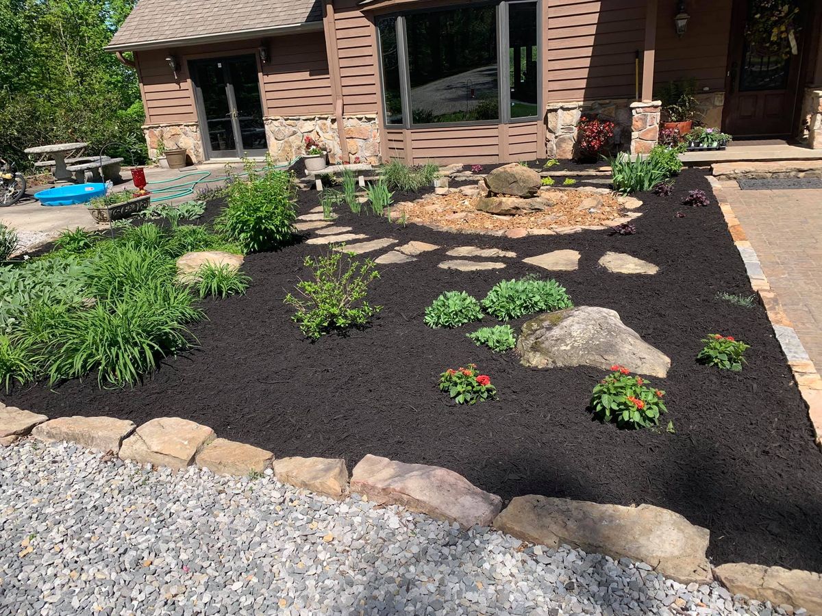 Flower Bed Installation for Fenix Lawn Care in Cookeville, TN