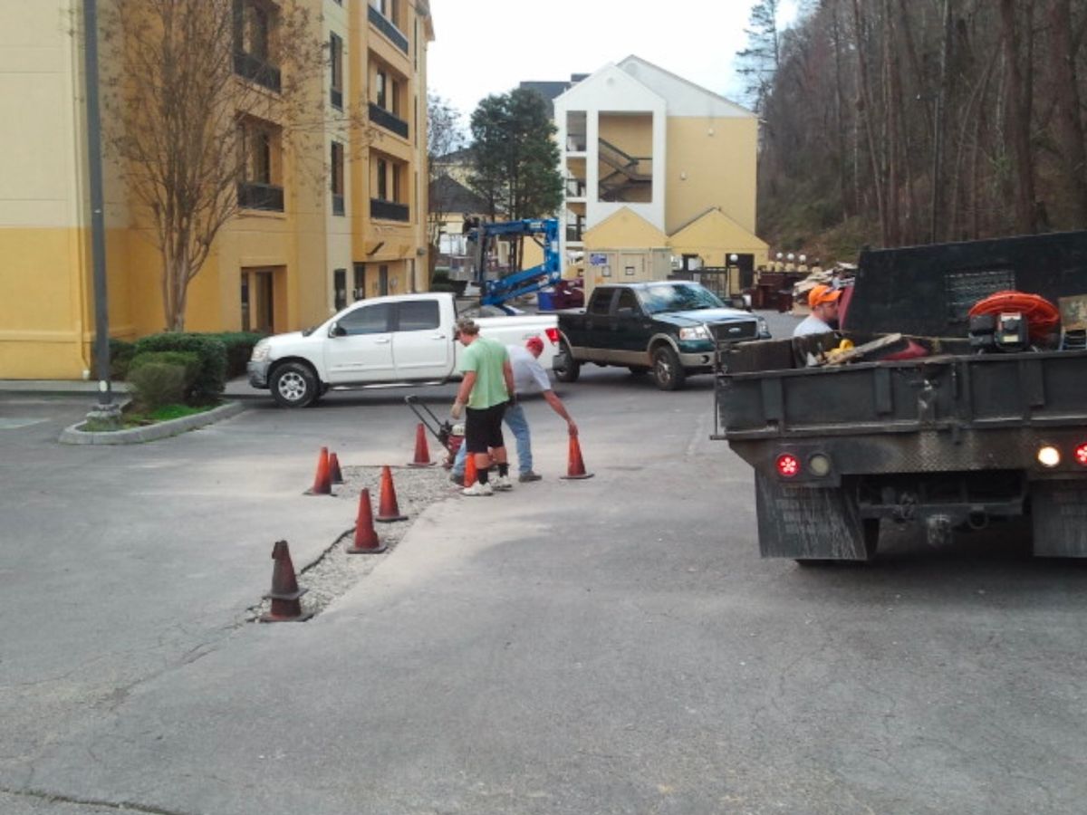 Pavement Maintenance  for Stripe A Lot in Knoxville, TN