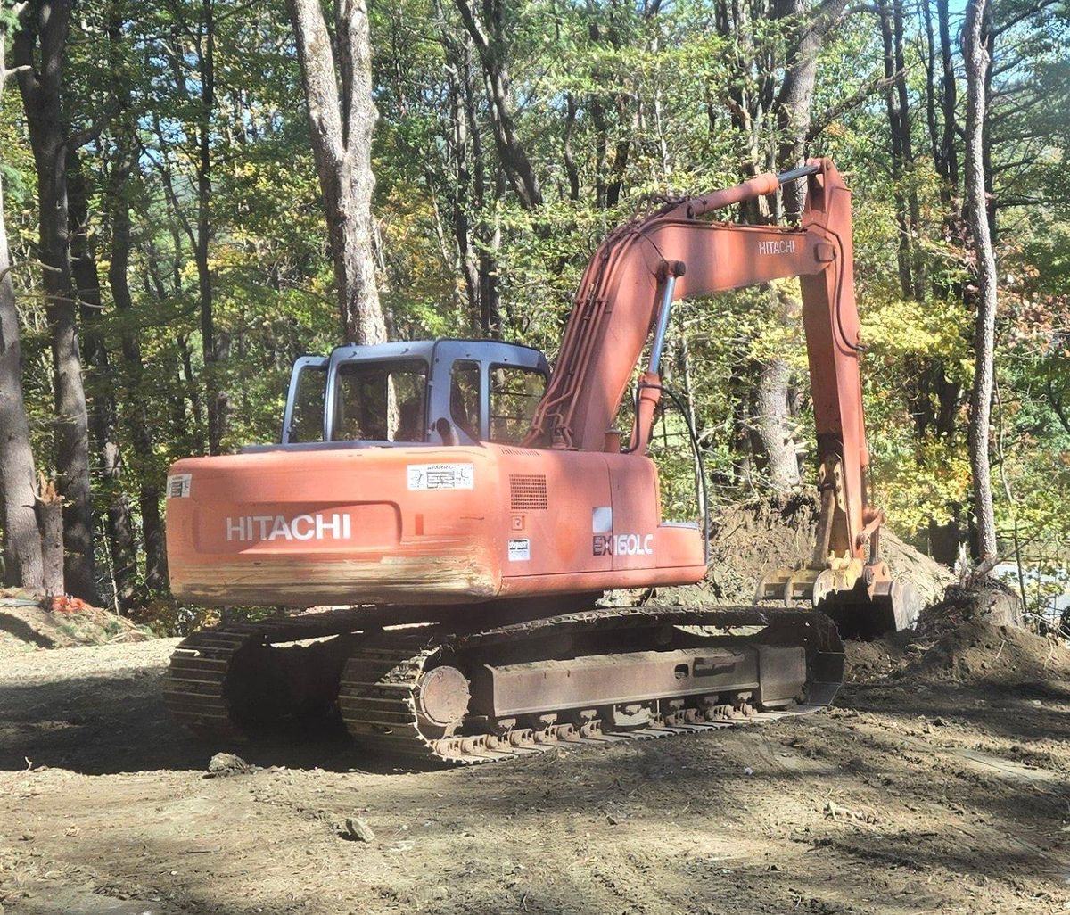 Foundation Digging for MJS Excavating in Hardwick, MA