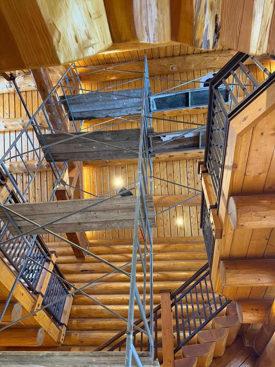 Log Home Chinking for Chewelah Painting in Spokane, WA