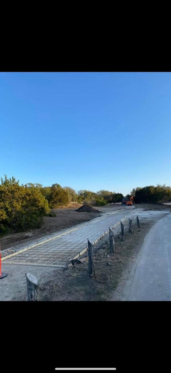Driveway Design & Build for Jay-T Construction in Burnet, TX