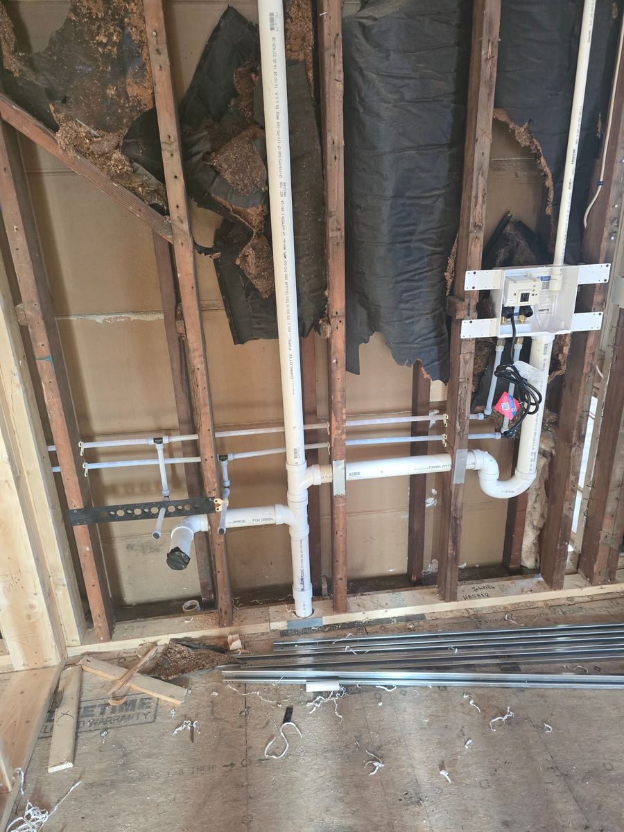 New Construction Plumbing for K-Medeiros-Plumbing in Winchester, MA