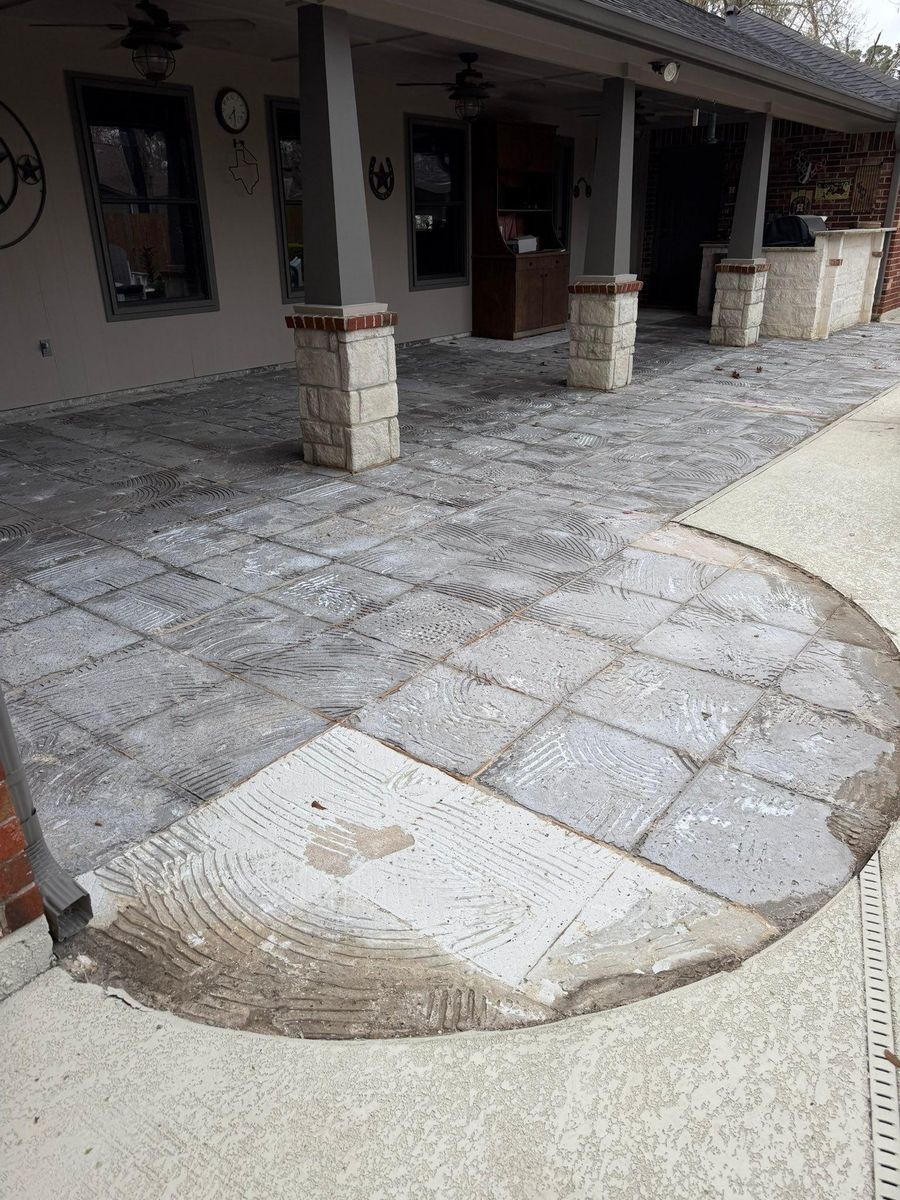 Pool & Patio Restoration for Texas Curb N Borders in Houston, TX