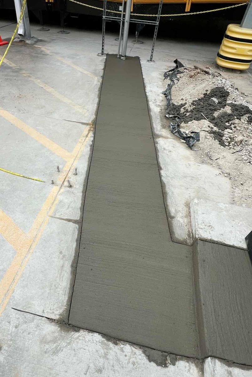 Sidewalk Installation for Miilan Construction in Boonville, NC