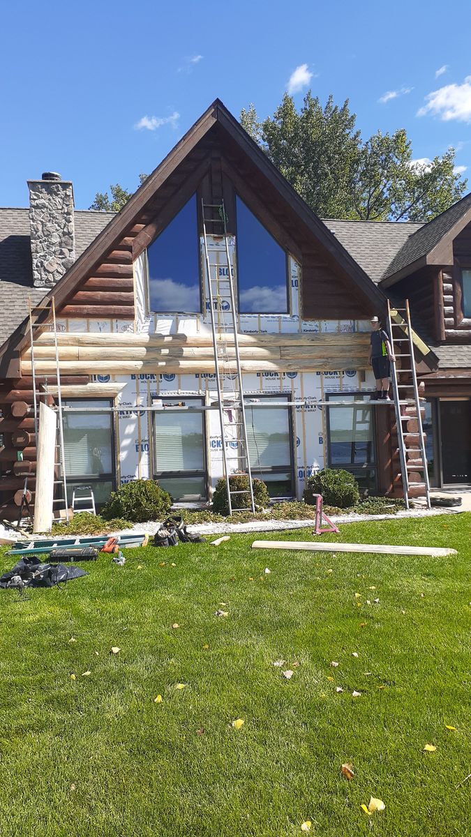 Log Cabin Restoration for Final Coat Drywall & Painting LLC in Hendrix , MN