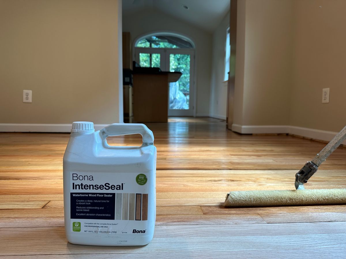 Floor Sand and finish for K&A Hardwood Floors in Alexandria, VA