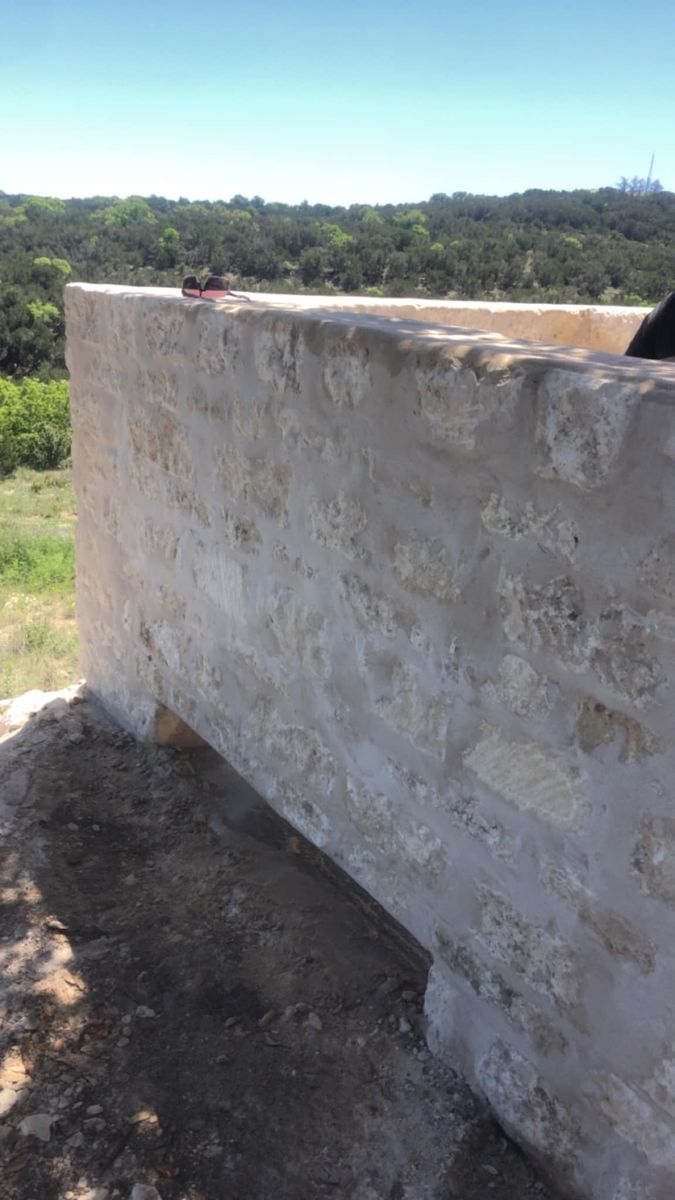 Retaining Wall Construction for Sanchez Masonry and More in Burnet,  TX