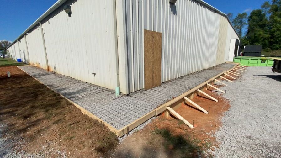 Concrete Slab Construction for A&J Concrete Service in Knoxville, TN