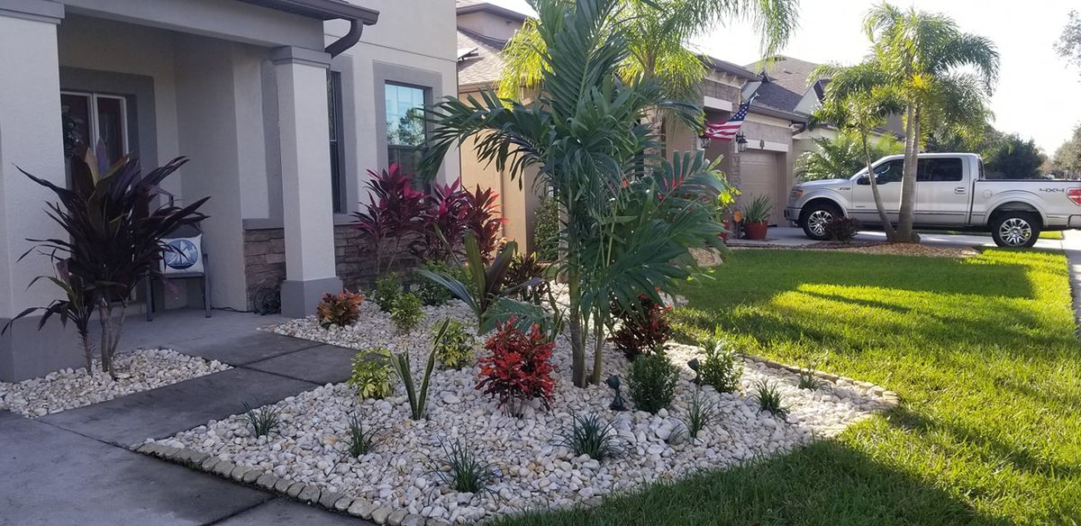 Landscape Installation for Tezna Landscaping, Trees & Pavers in Valrico, FL