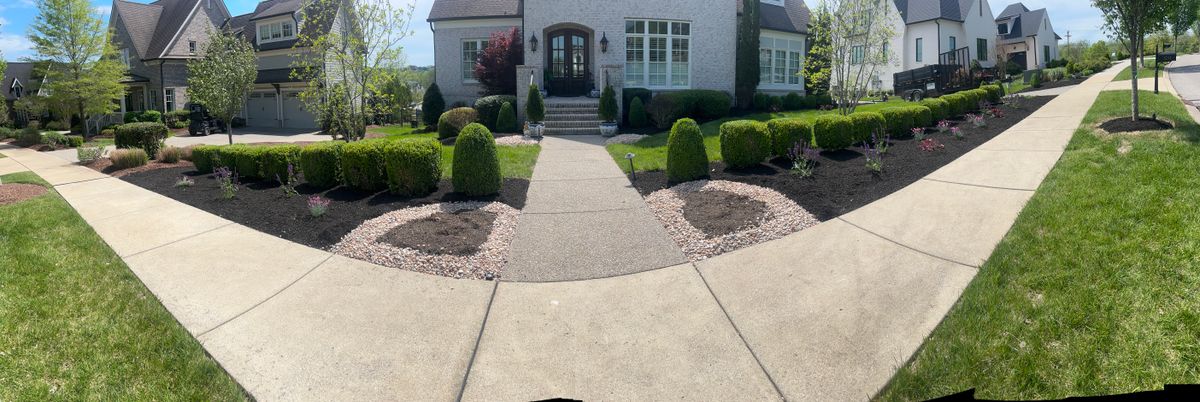 Landscape Design and Installation for Russell's Lawn Care Plus in Nashville, TN
