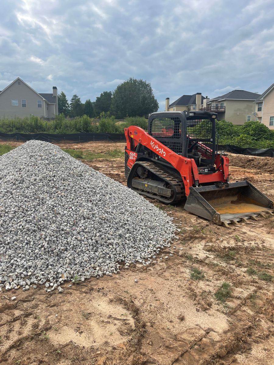 Grading and Land Preparation for Galloway Landscaping in Acworth, GA