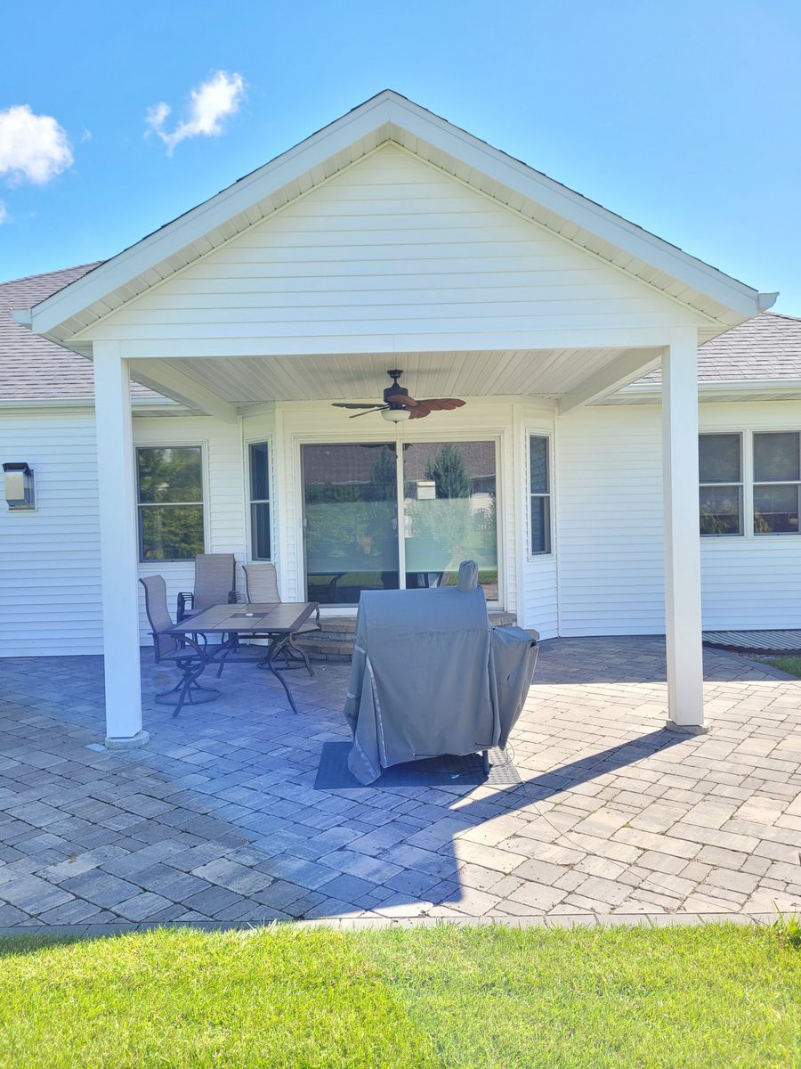 Porch Cover Building for Tru Frame Outdoor Structures in Menasha, WI