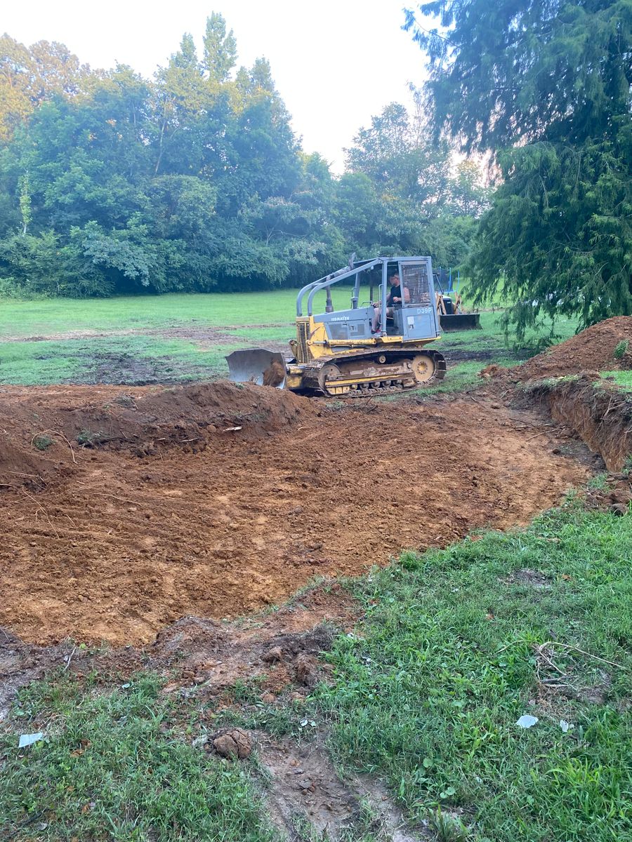 Site Preparation for Maness Trucking & Excavation in Lexington, TN